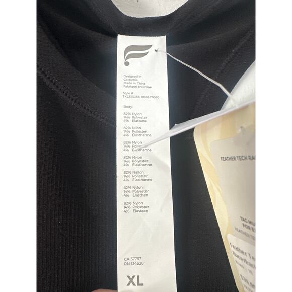 Fabletics black tank top Sz XL gym wear - Picture 3 of 5